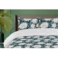 thumbnail image 1 of Ambesonne Chrysanthemum Down Alternative Quilt Comforter, Delicate Floral Print, Twin, Cadet Blue Ivory, 1 of 1