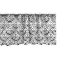 thumbnail image 1 of Ambesonne Cinco de Mayo Valance Pack of 2, Monochrome Folk Flora, 42"X12", Charcoal Grey White, 1 of 1