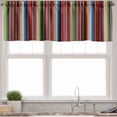 thumbnail image 1 of Ambesonne Cinco de Mayo Valance Pack of 2, Vertical Lines Design, 54"X18", Multicolor, 1 of 5