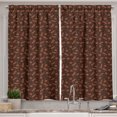 thumbnail image 1 of Ambesonne Cinnamon Color Kitchen Curtains, Spices Rustic Autumn, 55"x39", Seal Brown Pale Rust, 1 of 3