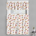 thumbnail image 1 of Ambesonne Cinnamon Color Valance & Curtain, Warm Taupe Birds, 55"x24", Apricot and Dark Salmon, 1 of 7