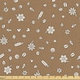 thumbnail image 1 of Ambesonne Cinnamon Fabric by the Yard Upholstery, Clove Vanilla Coffee Beans, 5 Yards, Cocoa and Pearl, 1 of 5