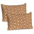 thumbnail image 1 of Ambesonne Cinnamon Pillow Sham 2 Pack, Pyramid Like Joined Ends, 30"x20", Dark Orange Amber, 1 of 3