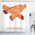 thumbnail image 1 of Ambesonne Cinnamon Shower Curtain, Scent of the Spice Name, 69"Wx70"L, White Burnt Sienna Rust, 1 of 4