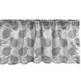 thumbnail image 1 of Ambesonne Circle Pattern Window Valance, Futuristic Rounds, 54" X 12", Pale Taupe Grey, 1 of 3