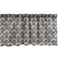 thumbnail image 1 of Ambesonne Circle Pattern Window Valance, Geometrical Wavy, 54" X 18", Multicolor, 1 of 3