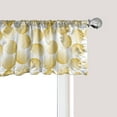 thumbnail image 1 of Ambesonne Circle Pattern Window Valance, Round Forms in Dots, 54" X 18", Dark Yellow and White, 1 of 3