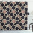 thumbnail image 1 of Ambesonne Circle Shower Curtain, Vintage Rounds Geometric Art, 69"Wx70"L, Blush Dusk, 1 of 4