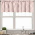 thumbnail image 1 of Ambesonne Circle Valance Pack of 2, Blush Tones Oval Geometric, 54"X18", Pale Peach Multicolor, 1 of 5