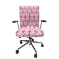 thumbnail image 1 of Ambesonne Circles Office Chair Cover Stretchable High Back, Doodle Circle and Spots, Magenta and Cream, 1 of 1