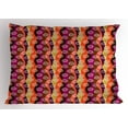 thumbnail image 1 of Ambesonne Circles Pillow Sham, Aboriginal Dotted Stripes, 26" X 20", Multicolor, 1 of 2