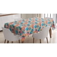 thumbnail image 1 of Ambesonne Circles Tablecloth Rectangular Table Cover, Boho Rainbow Colors, 60"x90", Multicolor, 1 of 4
