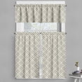 thumbnail image 1 of Ambesonne Circles Valance & Curtain, Prehistoric Latticework, 55"x24", Dimgray and Beige, 1 of 7