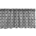 thumbnail image 1 of Ambesonne Circles Window Valance, Diamond Forms in Frame, 54" X 18", Black and White, 1 of 3