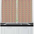 thumbnail image 1 of Ambesonne Circus Kitchen Curtains, Carnival Tent Clown Dog, 55"x39", Multicolor, 1 of 2