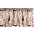 thumbnail image 1 of Ambesonne Circus Valance Pack of 2, Acrobat Clown Gymnast, 54"X12", Multicolor, 1 of 4