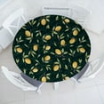 thumbnail image 1 of Ambesonne Citrus Fitted Round Tablecloth, Lemon Pattern Tropical Art, 45"- 56" Diameter, Mustard Hunter Green, 1 of 1