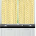 thumbnail image 1 of Ambesonne Citrus Kitchen Curtains, Lemons and Oranges Pattern, 55"x45", Yellow Green Multicolor, 1 of 1