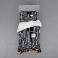 thumbnail image 1 of Ambesonne City Bedding Set 3 Pcs, Night Scene New York, Twin XL, Multicolor, 1 of 2