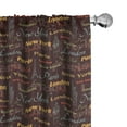thumbnail image 1 of Ambesonne City Curtains, Famous Places of World, Pair of 28"x84", Multicolor, 1 of 5
