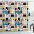 thumbnail image 1 of Ambesonne City Shower Curtain, Colorful Old Town Buildings, 69"Wx75"L, Multicolor, 1 of 5