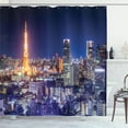 thumbnail image 1 of Ambesonne City Shower Curtain, Illustration of Tokyo Japan, 69"Wx70"L, Multicolor, 1 of 5