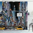 thumbnail image 1 of Ambesonne City Shower Curtain, Night Scene New York, 69"Wx75"L, Multicolor, 1 of 3