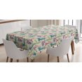 thumbnail image 1 of Ambesonne City Tablecloth Rectangular Table Cover, Colosseum Big Ben Tourist, 60"x84", Multicolor, 1 of 4