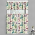 thumbnail image 1 of Ambesonne City Valance & Curtain, Colosseum Big Ben Tourist, 55"x36", Multicolor, 1 of 6
