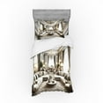 thumbnail image 1 of Ambesonne Classic Bedding Set 3 Pcs, Majestic Room in Muted Tone, Twin, Coconut and Off White, 1 of 2