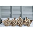 thumbnail image 1 of Ambesonne Classic Throw Pillow Cover Pack of 4, Grandiose Room Scene Print, 4 Pcs-24" x 24", Ginger and Blue, 1 of 5