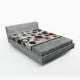 thumbnail image 1 of Ambesonne Clock Fitted Sheet, Several Wall Watches Photo, Full Size, Multicolor, 1 of 3