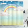 thumbnail image 1 of Ambesonne Cloud Shower Curtain, Semi Circle Style Rainbow, 69"Wx84"L, Multicolor, 1 of 5