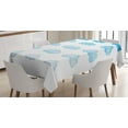 thumbnail image 1 of Ambesonne Cloud Tablecloth Rectangular Table Cover, Blended Watercolor Style, 52"x70", Azure Blue Pale Blue, 1 of 3