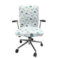 thumbnail image 1 of Ambesonne Clouds Office Chair Cover Stretchable High Back, Hearts Polka Dots, Pale Sky Blue Blue Grey, 1 of 6