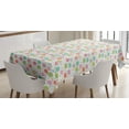 thumbnail image 1 of Ambesonne Clouds Tablecloth Rectangular Table Cover, Pastel Sky Elements, 52"x70", Multicolor, 1 of 4