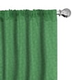 thumbnail image 1 of Ambesonne Clover Window Curtains, Irish Shamrock Leaves, Each 28" W x 84" L, Green, 1 of 4