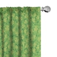 thumbnail image 1 of Ambesonne Clover Window Curtains, Luck Shamrocks, Each 28" W x 84" L, Fern Green Lime Green, 1 of 4