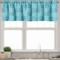 thumbnail image 1 of Ambesonne Coastal Valance Pack of 2, Maritime Seashells, 54"X12", Pale Azure Blue White, 1 of 5