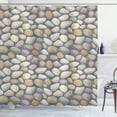 thumbnail image 1 of Ambesonne Cobblestone Shower Curtain, Pebble Stonewall, 69"Wx75"L, Multicolor, 1 of 3