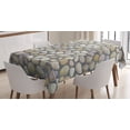 thumbnail image 1 of Ambesonne Cobblestone Tablecloth Rectangular Table Cover, Pebble Stonewall, 60"x84", Multicolor, 1 of 4