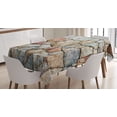 thumbnail image 1 of Ambesonne Cobblestone Tablecloth Rectangular Table Cover, Rustic Natural Wall, 60"x90", Multicolor, 1 of 4