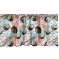 thumbnail image 1 of Ambesonne Coconut Window Valance, Exotic Summer Island Fruit, 54" X 18", Blush Brown Pale Blue, 1 of 1