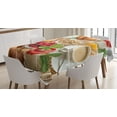 thumbnail image 1 of Ambesonne Coffee Tablecloth Rectangular Table Cover, Croissants Juice Yogurt, 60"x84", Multicolor, 1 of 4