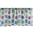 thumbnail image 1 of Ambesonne Coffee Window Valance, Colorful Mugs Hot Drink, 54" X 18", Multicolor, 1 of 3