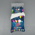 thumbnail image 1 of Ambesonne Colorful Bedding Set 3 Pcs, Balloons on Blue Tone, Twin, Multicolor, 1 of 2