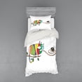 thumbnail image 1 of Ambesonne Colorful Bedding Set 3 Pcs, Chameleon on Branch, Twin XL, Multicolor, 1 of 3
