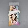 thumbnail image 1 of Ambesonne Colorful Bedding Set 3 Pcs, Chief Portrait, Twin, Multicolor, 1 of 2