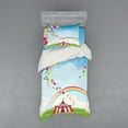 thumbnail image 1 of Ambesonne Colorful Bedding Set 3 Pcs, Circus Rainbow Clouds, Twin XL, Multicolor, 1 of 3