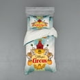 thumbnail image 1 of Ambesonne Colorful Bedding Set 3 Pcs, Vintage Circus Tent, Twin, Multicolor, 1 of 2